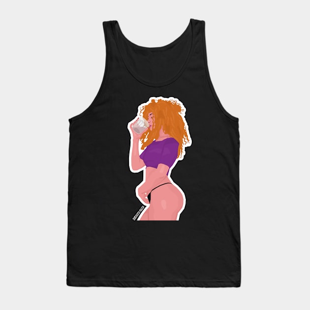 REDHEADED DRINK Tank Top by Artiiizo